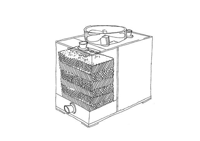 Disegno per torre da raffreddamento a circuito aperto  TMR